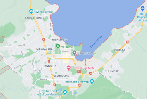 Mapa de Rotorua