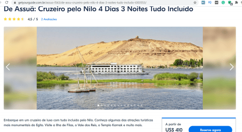Cruzeiro no Nilo Get Your Guide