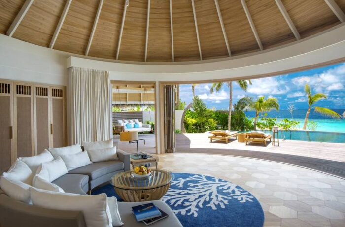 Hotel com vista para o mar ilhas maldivas