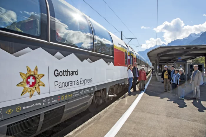 viagem de trem panoramico na suica