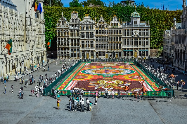 Tapete de flores de Bruxelas no Mini Europe