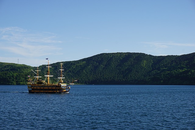 Navio Pirata no lago de Hakone
