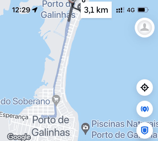 uber no litoral de pernambuco