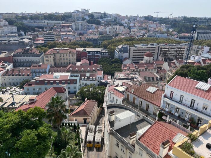 A vista do Torel Palace Lisboa