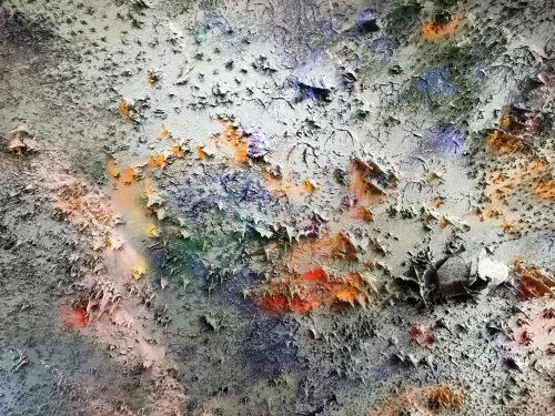 Sala da ONU Arte no teto da sala da ONU em Genebra