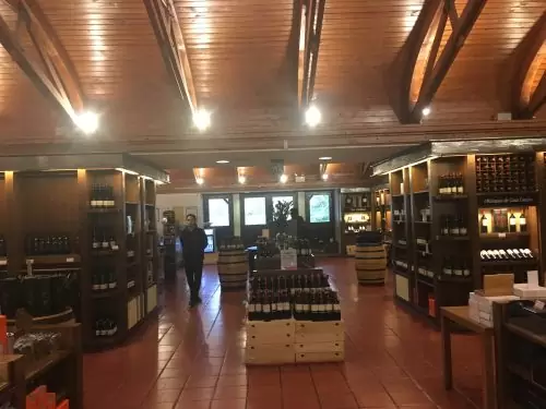 Loja da Concha Y Toro Vinhos expostos em loja no Chile