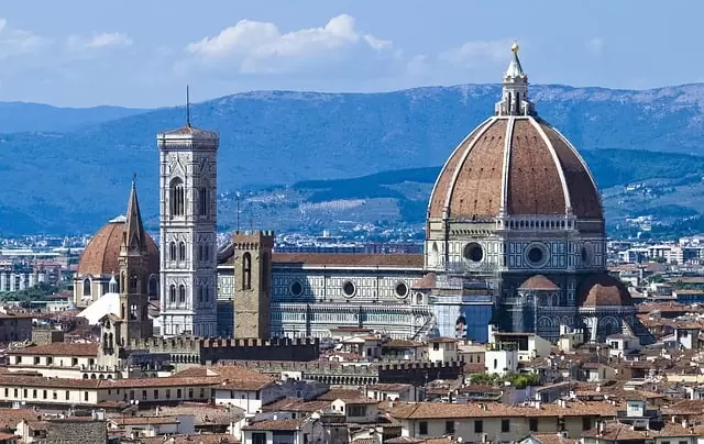 Florença e sua catedral vista de cima