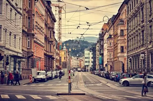 Como é o centro de Innsbruck Centro de Innsbruck