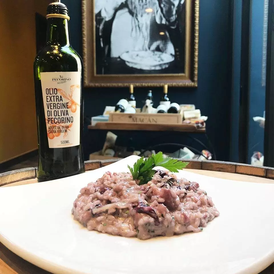 risotto al vino rosso do pecorino