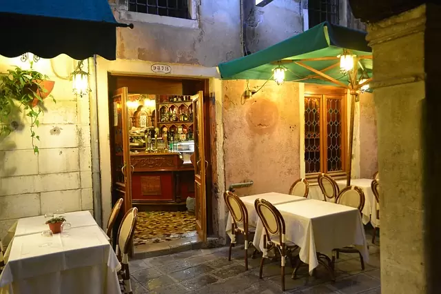 Bar de Veneza, na Itália