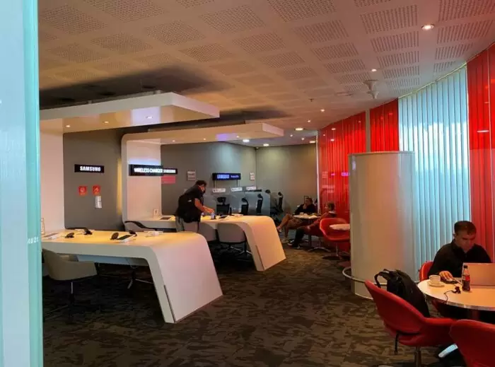 fotos sala vip da Avianca em Bogotá